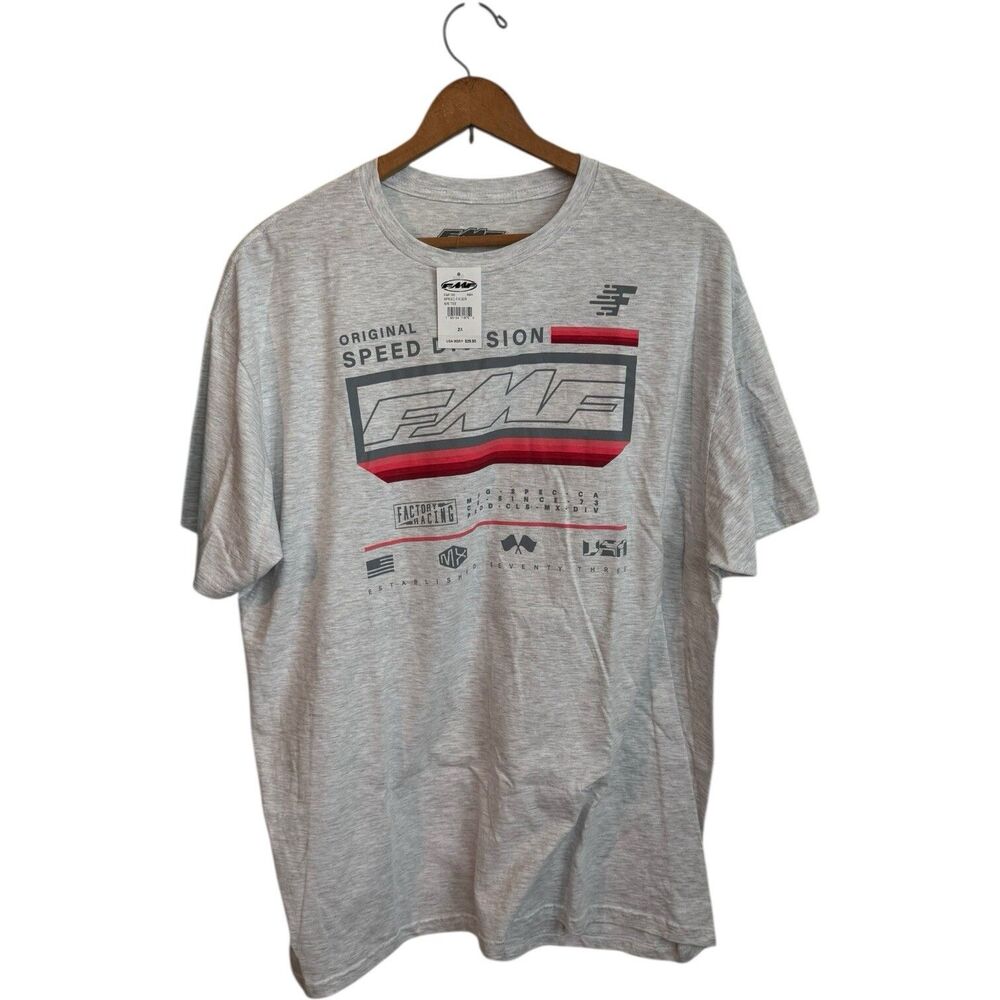 FMF Speed Division Racing Tee 2XL NWT – Red Fade Graphic Shirt